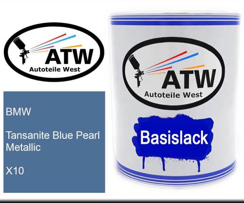 BMW, Tansanite Blue Pearl Metallic, X10: 1L Lackdose, von ATW Autoteile West.